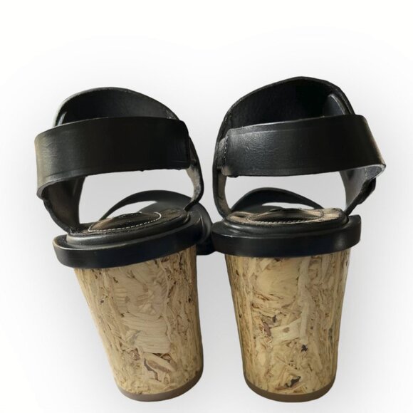 Balenciaga Black with Cork heels Sandals - Brand New!! Shoes - Picture 3 of 5